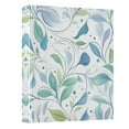thumbnail image 2 of Blue Leaves 3 Ring Hardcover Binders 1.5in Round Rings for Letter-Size Folder Paper Organizer Pockets for Office Student Recipe, 2 of 9