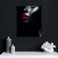 thumbnail image 4 of Nawypu Black Women Red Lips Fashion Art African Woman Room Makeup Wall Canvas Decor Canvas Wall Art Prints for Wall Decor Room Decor Bedroom Decor Gifts, 4 of 4
