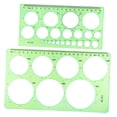 thumbnail image 1 of Rongfmy Geometric Drawings Templates Versatile for Mathematics Engineers Engineering 2Pcs, 1 of 9