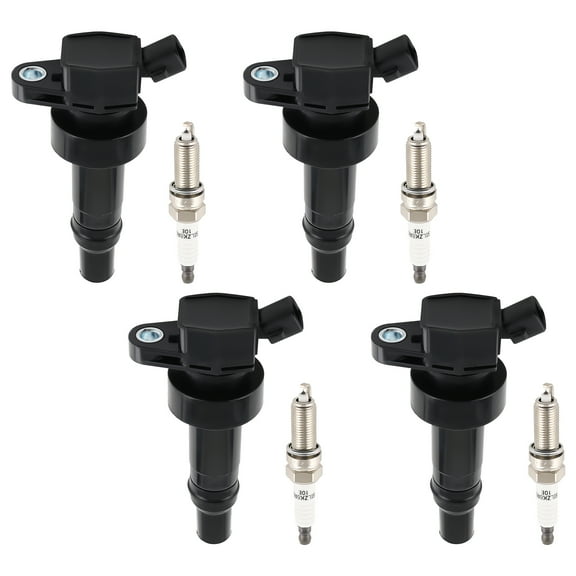 maXpeedingrods UF652 Set of 4 Ignition Coil Pack and Iridium Spark Plugs Fit for Hyundai Accent Veloster, for Kia Rio Soul 2012-2019 1.6L 14, Ignition Coil Kit Replaces UF-652