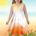 thumbnail image 2 of Robes de Printemps pour Filles Robe Évasée à Volants Sans Manches Teinture sur Nœuds pour Filles Robes de Demoiselle d'Honneur, 2 of 5