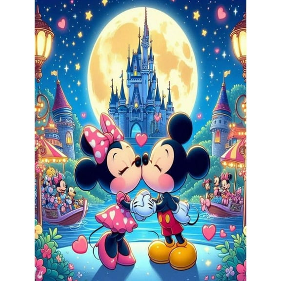 Diamond Painting Kits for Adults,5D Full Round Diamond Diamond Art Kit, Large Dots Diamond Painting for Beginners, DIY Beads for Home Wall Decor, 12x16inch