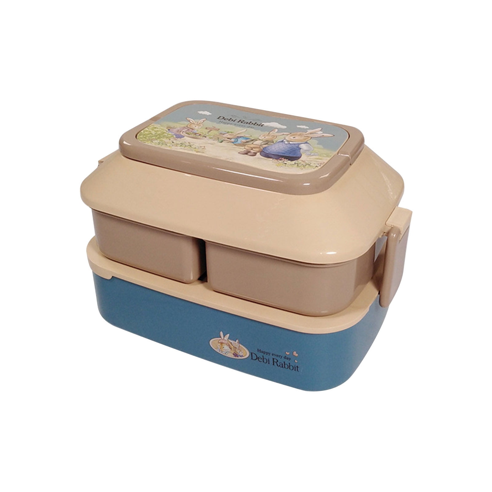 Cteegc Clearance Lunch Box Kids,Bento Box Adult Lunch Box,Lunch Containers for Adults/Kids/Toddler,1100ML-2 Compartment Bento Lunch Box,Built-In