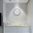 thumbnail image 5 of Yayeee Wall Clock Battery Operated 9.5" Silent Quartz Non-Ticking for Living Room Decor, White Retro Pattern, 5 of 8