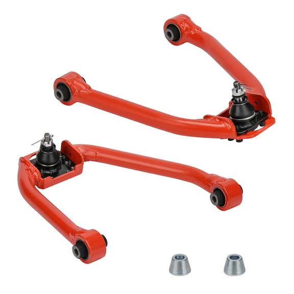 Maxpeedingrods 2pcs Adjustable Front Upper Camber Arms Kit for Nissan 350Z Z33 2003-2009 Red
