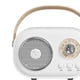 thumbnail image 3 of Altavoz karaoke Likrtyny micrófono inalámbrico tarjeta TF FM azul blanco, 3 of 9