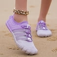 thumbnail image 6 of Barefoot Shoes Womens Men,Unisex Barefoot Water Shoes Breathable, Anti-Slip Hiking Footwear for Athletic Wide Toe Shoe Footwear for Hiking, Walking, Running, Yoga, and Water Sports(Purple/45), 6 of 6
