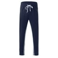 thumbnail image 5 of HAXMNOU Men Drawstring Track Pants Sport Jogging Bottoms Joggers Gym Sweatpants Trousers Navy XXL, 5 of 6