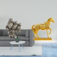 thumbnail image 2 of Escultura moderna de animal, figura de búho y caballo, adorno de mesa para sala de estar, oficina, gabinete, decoración, estatua de resina grabada, de, 2 of 8