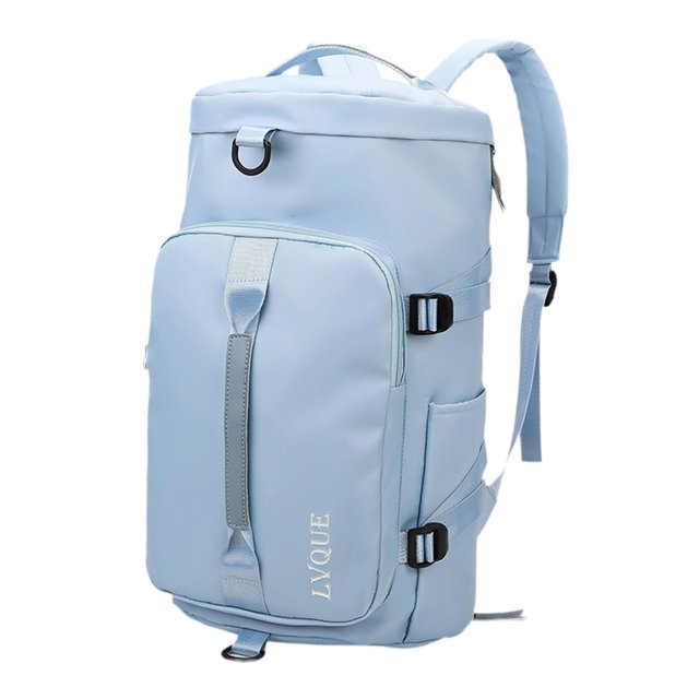 Bolsa De Viaje Con Correa Ajustable Mujer Hombre Mochila Para Deporte Fitness Azul