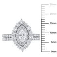 thumbnail image 2 of Everly Women's Diamond 14k White Gold Bridal Set, 2 of 7