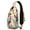 Black-109, variant on Tropical Plant Sling Backpack – Lightweight Water-Resistant Crossbody Bag with Colorful Palm Leaf and Hawaiian Floral Design for Beach Vacation