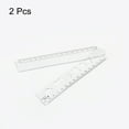 thumbnail image 3 of Uxcell 2pcs Unbreakable Clear Rulers 30cm Shatterproof Folding Flexible Ruler for Classrooms Home Office, Transparent, 3 of 6