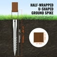 thumbnail image 3 of KFFKFF 4-Pack 3.94 x 2.76 x 27.56 Inch No Dig Ground Anchor DIY Screw Anchor Stakes, 3 of 8