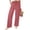 Watermelon Red, variant on cocolona Womens Summer Casual Loose Linen Pants Elastic Waist Straight Wide Leg Beach Vacation Pants with Pockets