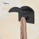 thumbnail image 5 of Ganchos adhesivo sombrero pared BLESIY paquete 10 piezas negro, 5 of 7