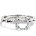 thumbnail image 1 of 3/8ct VS1 Diamond Engagement Semi Mount White Gold Ring Set, 1 of 2