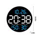 thumbnail image 3 of RKSTN Electronic clock Round Clock Multi-function Remote Control Clock Living Room Wall Clock Home Decoration Digital Electronic Clock Silent Clock Color Screen Clock, 3 of 9