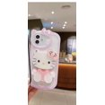 thumbnail image 1 of Nuevos diseños Hello Cute kitty 3D Cat espejo de maquillaje móvil TPU + PC funda de teléfono para iPhone 14 13 12 11 Pro max con soporte, 1 of 4