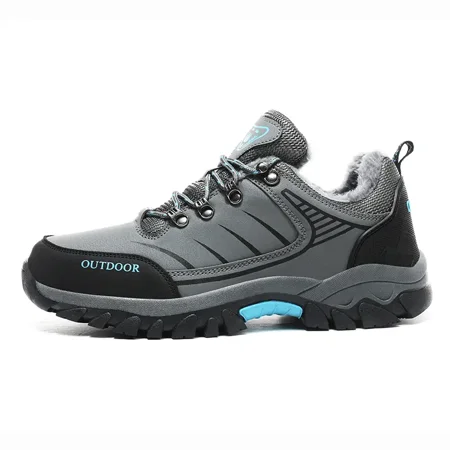 

Men‘s Snow Shoes Striped Lace-Up Warm Sneakers For Hiking In Winter