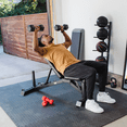 thumbnail image 4 of Lifeline Fitness Premium Rubber Hex Dumbbell, Single, 65 lbs, 4 of 9