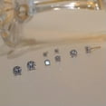 thumbnail image 5 of GKNET 1Pair Silver Classic Four Prong Diamond Simple Zircon Stud Earrings For Women-7mm, 5 of 8