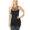 thumbnail image 4 of Criss Cross Xtra Strappy Seamless Cami Spaghetti Strap Tank Top Lattice, 4 of 4
