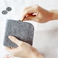thumbnail image 3 of Mini Wallet Fashion Zipper Solid Color Change Purse Clutch Wallet for Women, 3 of 9