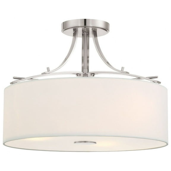 Minka Lavery - Poleis - 3 Light Semi-Flush Mount in Transitional Style - 12.5