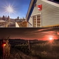 thumbnail image 5 of FYBTO Solar Motion Sensor Detector Siren Sound Alarm LED Warning Strobe Flashing Red Light Security Outdoor Waterproof Device Keep Animal Away for Home Warehouse Farm (Red Lampshade)-0621, 5 of 5