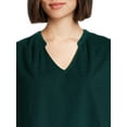 thumbnail image 4 of Time and Tru Women's Puff Sleeve Corduroy Top, Sizes XS-XXXL, 4 of 5