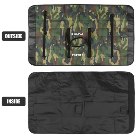 Waterproof Fishing Rod Soft Case Portable Folding Pole Organizer Set (18.9x13.8x2.0 in / 48x35x5 cm)