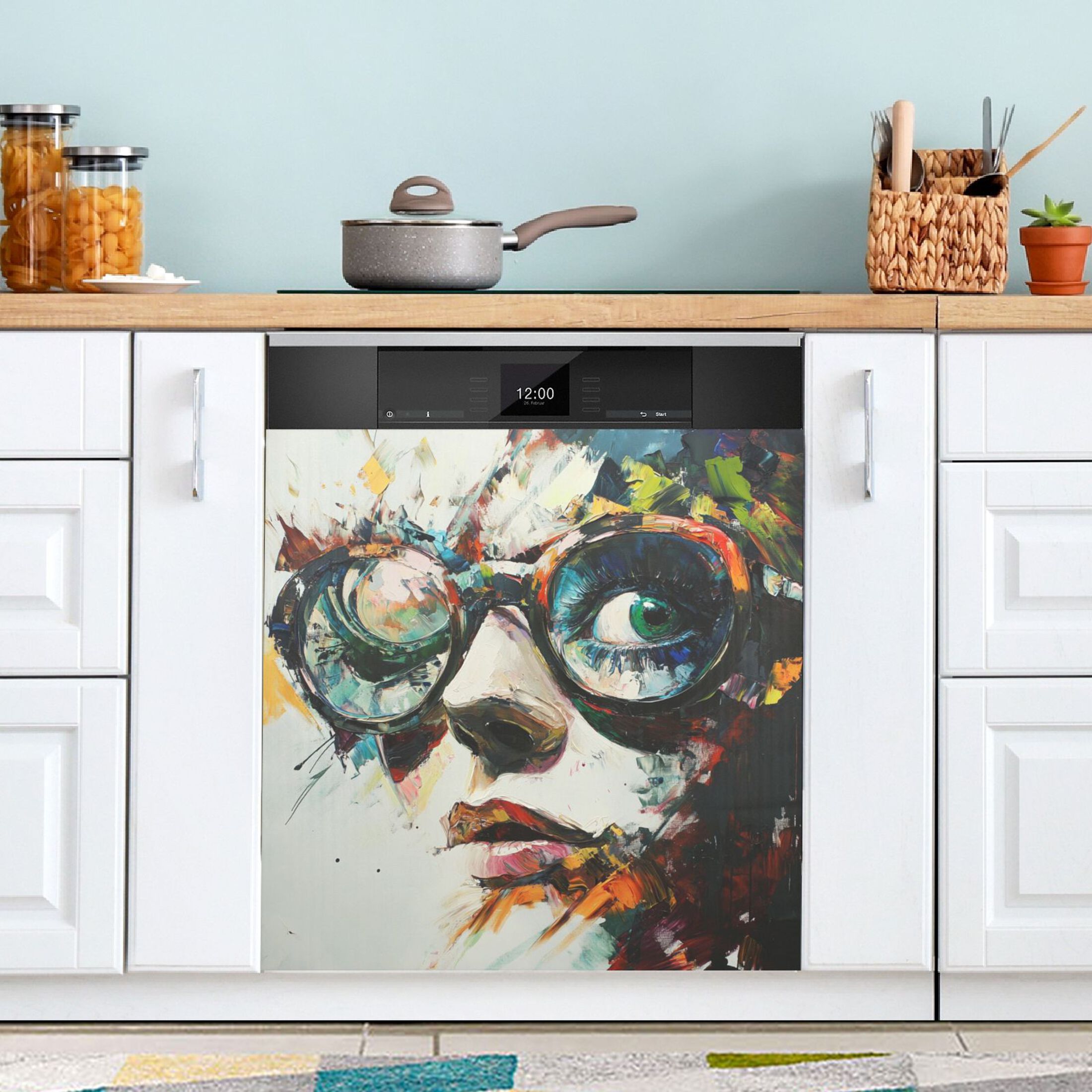 Dishwasher Magnetic Sticker 23x26 Inch Refrigerator Magnetic Sticker Washing Machine Magnetic Sticker Kitchen Panel Magnetic Sticker Home Decor Super Cool People