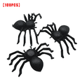 thumbnail image 4 of Moyic 50/100 Uds. Araña negra de plástico decoración de Halloween suministros para festivales divertidos juguetes de broma decoración Kits de decoración para fiestas negro 100 piezas, 4 of 6
