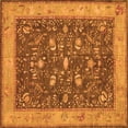 thumbnail image 1 of Ahgly Company Indoor Square Persian Orange Traditional Area Rugs, 6' Square, 1 of 1