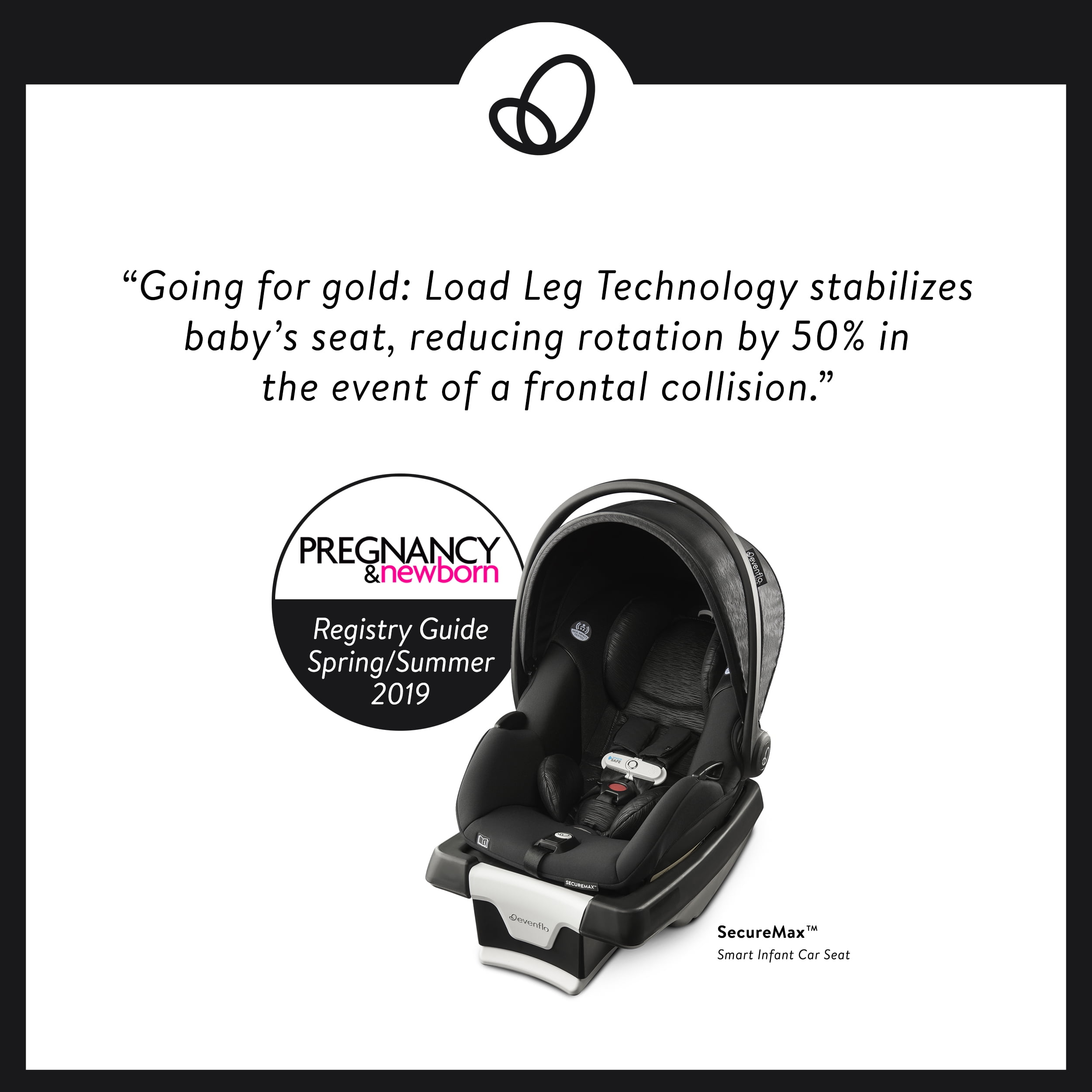 evenflo gold sensorsafe securemax smart infant car seat