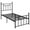 Twin Size, variant on Barara King Bedroom Bed Frame, Bed Platform Frame,Full/Queen/Twin Size Heavy-duty Metal Bed Frame with Headboard-Queen Size