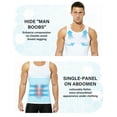 thumbnail image 6 of 2 Pack Compression Undershirt for Men Slimming Body Shaper Vest Tank Top Tummy Control Shapewear, 6 of 10