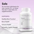 thumbnail image 3 of Theralogix Solo Multivitamin & Multimineral Supplement Without Iron - 90-Day Supply - Iron-Free Multivitamin - Support for Women & Men - Vitamin D3, Vitamin C & B Vitamins - NSF Certified - 90 Tablet, 3 of 6