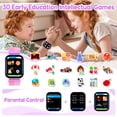 thumbnail image 3 of Eurhowing 1.83" Smart Watch for Kids 3-12, 30 Games, Habit Tracking, Music Player, Video, Alarm Clock, HD Touchscreen, Educational Toys Birthday Christmas Gifts for Boys Girls, Purple, 3 of 8