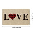 thumbnail image 3 of Clearance！npkgvia Valentines Decorations,Low Profile Door Mat Indoor Valentines Day Retro Rug Non-Slip Gnome Hearts Printed Doormat Outdoor Valentines Day Yard Decor, 3 of 6