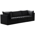 thumbnail image 1 of Meridian Furniture Jacob Sofa Modulaire en Velours Noir, 1 of 10