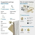 thumbnail image 5 of Amerock Stature Golden Champagne Single Prong Robe Hook, 5 of 9
