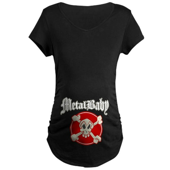 CafePress - Rockbaby Metalbaby Maternity Dark T Shirt - Maternity Dark T-Shirt