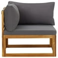 thumbnail image 2 of vidaXL Causeuses d'Angle Sectionnelles 2 Pcs avec Coussins Gris Foncé, 2 of 5