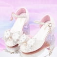 thumbnail image 3 of Zecgelong Girl'S Leather Shoes Dress Spring And Autumn New Children'S Shoes Student Performance Shoes Wedding Banquet Flower Children'S Shoes Toddler Girls Sparkle Sandals Size 5 Size 1.5, 3 of 5