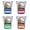Multicolor (4-Pack), variant on Appleton Wisconsin Design B Souvenir 2 oz Round Shot Glass Orange