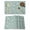 Green, variant on White Flowers Placemats Set of 6 Gray Background Place Mats Table Mats Kitchen Dining Home Outdoor Party Table Decoration