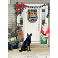thumbnail image 4 of Front Door Porch Decorations Blessed Door Hanging Sign 11 inch Wooden Wall Sign, Rustic Holiday Wreath Decor for Front Door Porch Home Window Wall Farmhouse Decorations, 4 of 5