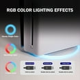 thumbnail image 2 of Support Vertical RVB pour PS5 & PS5 Slim, Support de Base avec Lumières Réglables, Base de Station avec Vis Câble USB pour Édition Numérique & Disque, 2 of 8